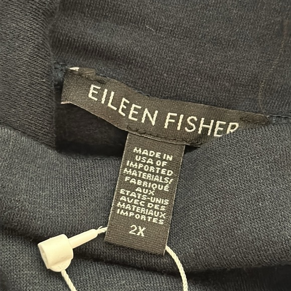 NWT Eileen Fisher deep Adriatic turtleneck - Picture 10 of 10